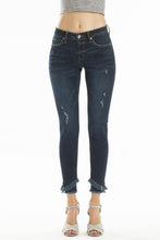 Load image into Gallery viewer, KanCan Double Fringe Split Hem Skinny Jeans