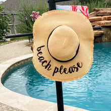 Load image into Gallery viewer, Beach Please Floppy Hat with UPF 50+