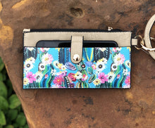 Load image into Gallery viewer, Bangle Wristlet  - Cactus & Floral in Tan