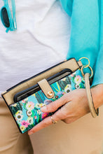 Load image into Gallery viewer, Bangle Wristlet  - Cactus & Floral in Tan