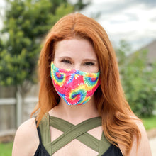 Load image into Gallery viewer, Sunny Day Tie Dye Face Mask
