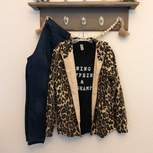 Laney Leopard Hooded Jacket
