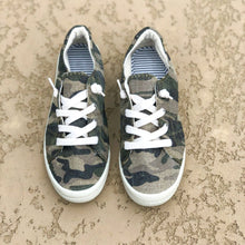 Load image into Gallery viewer, Chloe Camo Slip-On Sneakers