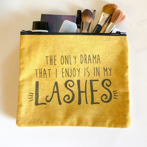 Drama In My Lashes Cosmetic Bag