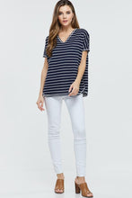 Load image into Gallery viewer, Laura Striped Waffle Knit Top
